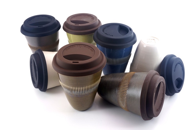 Cup TO-GO in Jeans kleur glazuur