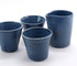 Set 3 kommetjes met kannetje in Jeans Blauw glazuur