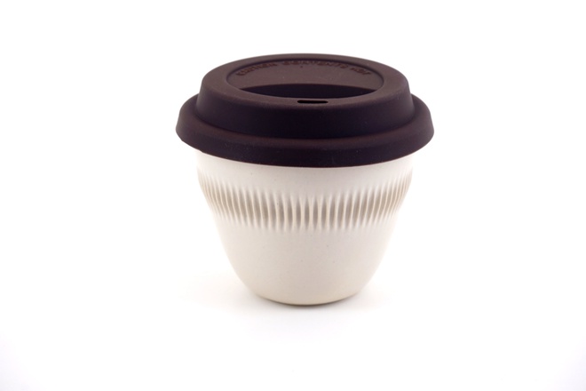 Cup TO-GO in Kiezel glazuur glans