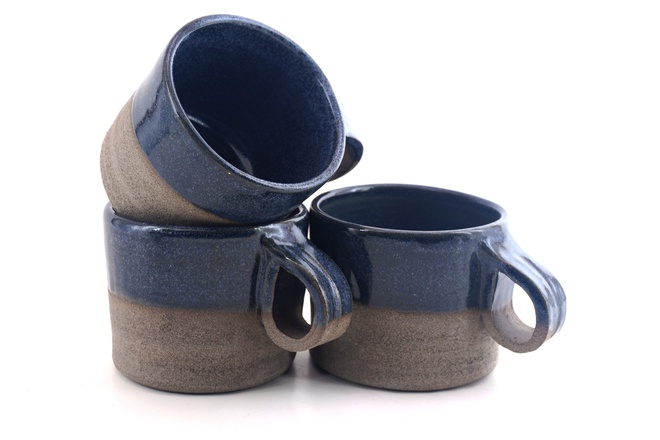 Goccia beker Jeans Blue glazuur