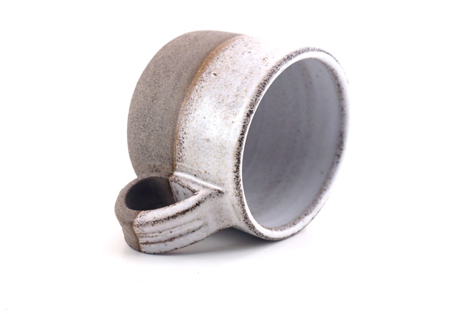 Goccia beker kiezel mat glazuur