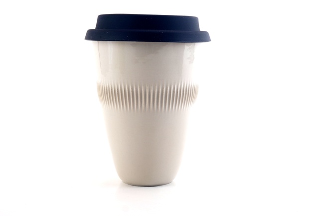 Cup TO-GO in kiezel glans glazuur