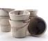 Set van twee kopjes Annabel in wit en rose glazuur