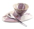 Dienblad Annabel in wit en rose glazuur