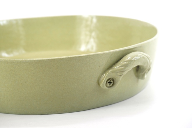Ovenschaal schroef ø 24cm in Matchagreen