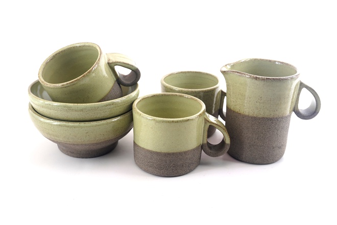 Goccia kom matcha green glazuur
