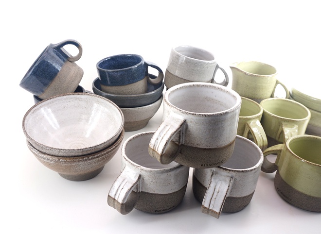 Goccia beker in matcha green glazuur